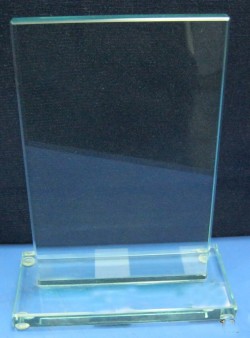 Vidrio Rectangular con base de vidrio
